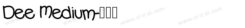 Dee Medium字体转换